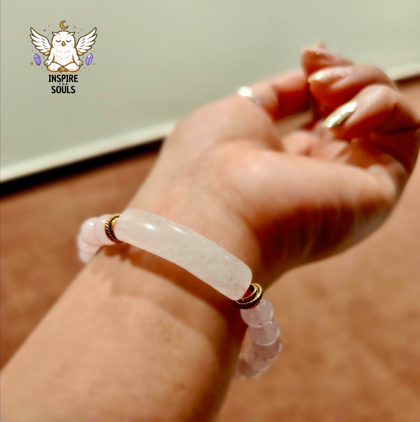 Heart Bloom – Rose Quartz Bracelet | SoulStone Series