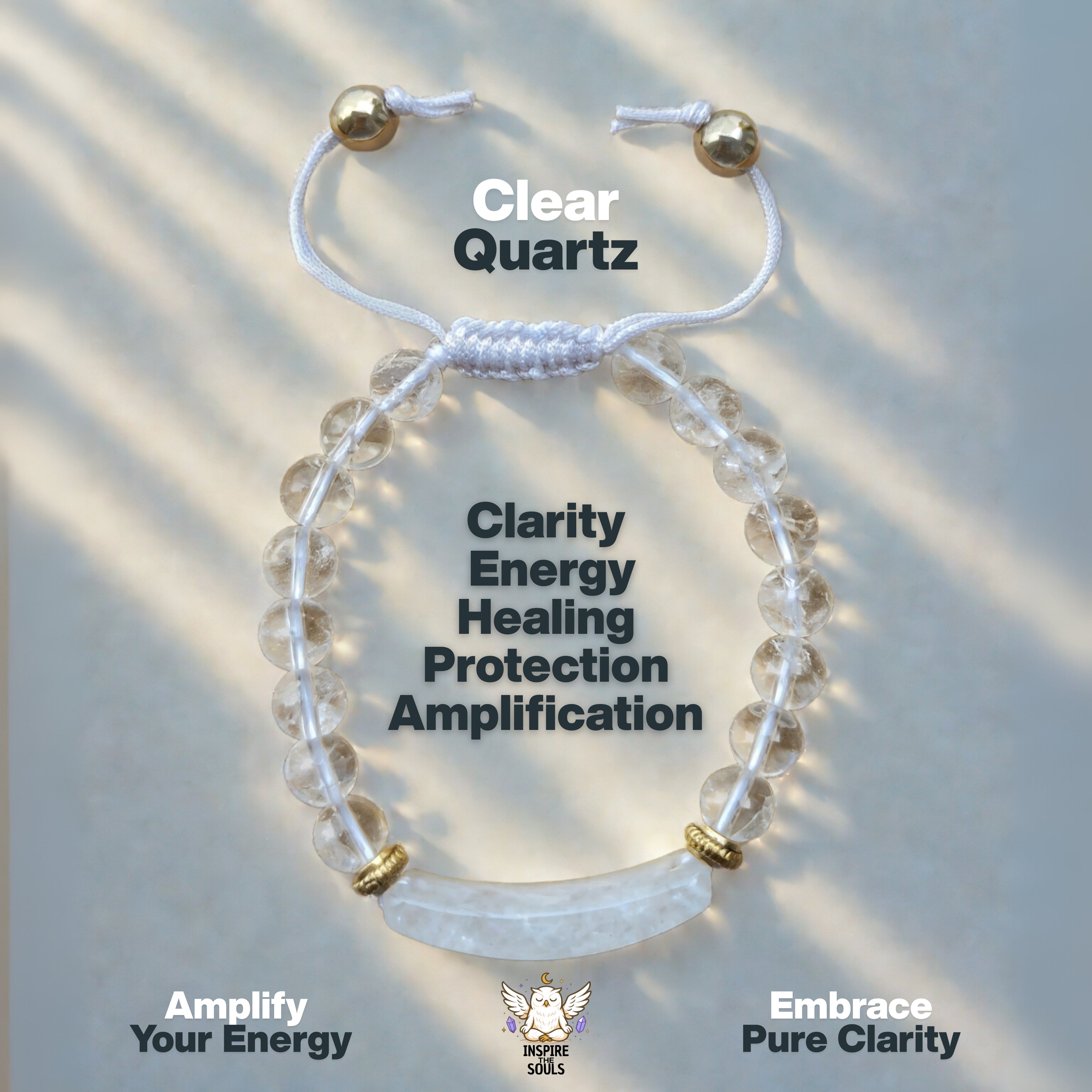 Crown of Light – Clear Quartz Bracelet | SoulStone Series