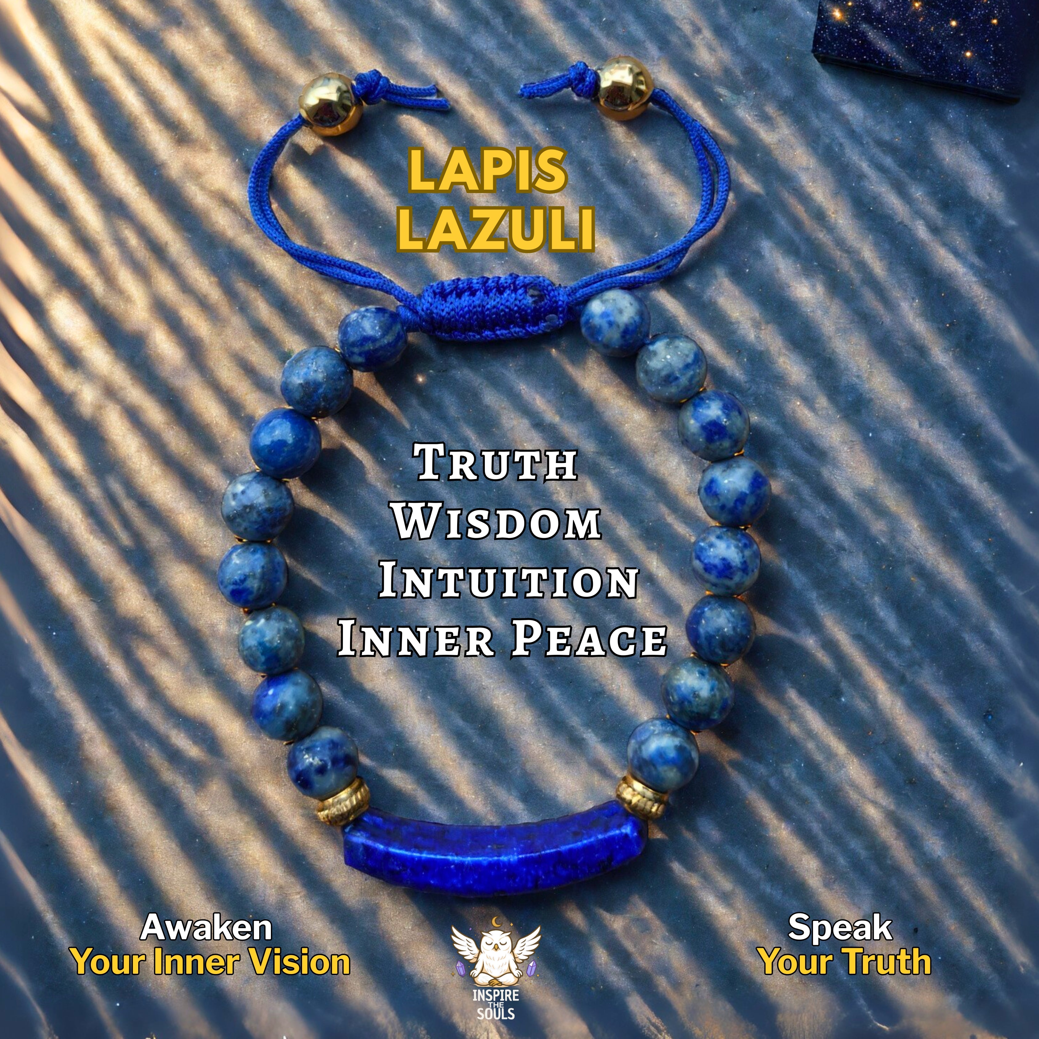 Ocean Wisdom – Lapis Lazuli Bracelet