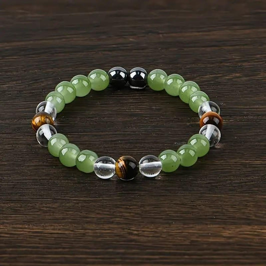Tiger’s Eye & Crystal Beads Bracelet