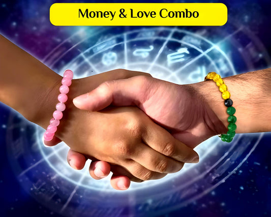 Money & Love Crystal Bracelet Combo