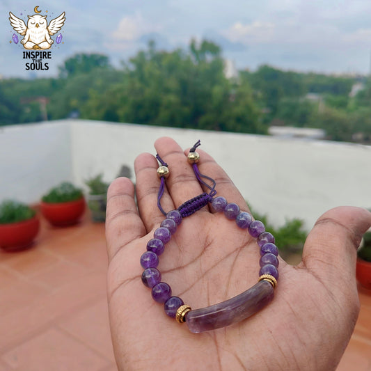 Mystic Bloom – Amethyst Bracelet | SoulStone Series