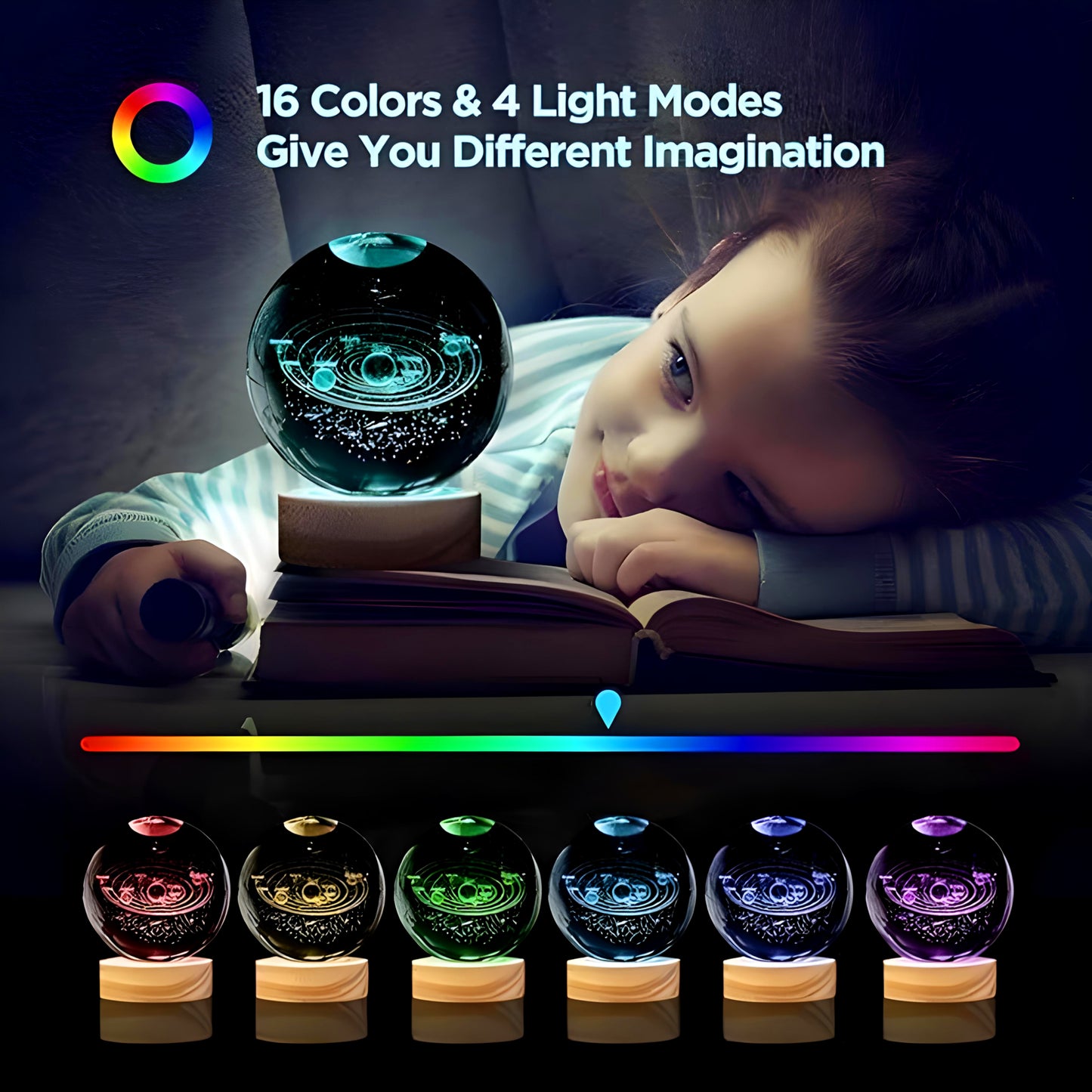 Crystal Lamp 3D Ball