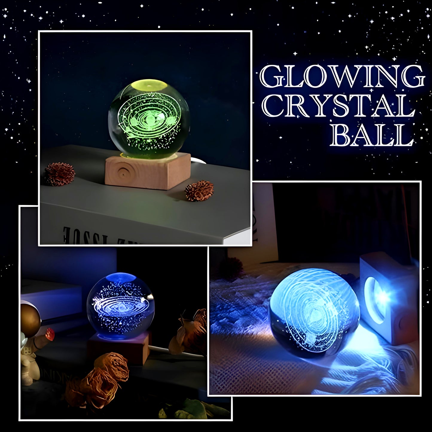 Crystal Lamp 3D Ball